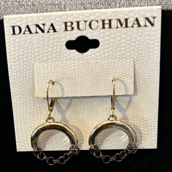 NWT Dana Buchman gold dangle earrings - Picture 3 of 4